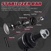 Frenzybro Lot de 2 biellettes de barre stabilisatrice avant gauche et droite pour commandes en gros, compatibles avec 350Z 2003-2009 2003-2007 G35 K750101 K750100