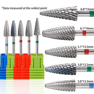 Upgraded Flame/<strong>Cone</strong> <strong>Bits</strong> Uncoated Professional <strong>Bits</strong> High Quality Customized Nail Burr Tungsten Carbide Nail <strong>Drill</strong> <strong>Bit</strong> - Product Image 1