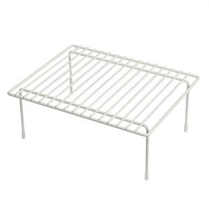 Set of Two Durable Iron <b>Storage</b> Shelf <b>Rack</b> Organizers Metal Countertop <b>Kitchen</b> Countertops for Streamlined <b>Storage</b> - Product Image 2