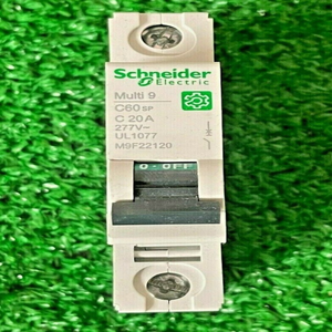 Plc M9f22120 Miniatu Circuit Baker, <strong>C60sp</strong>, 1p, 20a, 277v for Warranty Product - Product Image 1