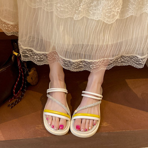 Sandales gladiateur peep toe pour femme 2026 avec semelles épaisses antidérapantes et amorti doux pour l'été - Product Image 3