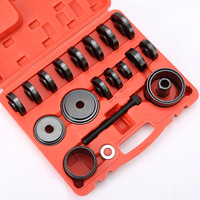 Kit d'outils manuel 23 pièces pour l'extraction et l'installation de roulements de roue avant avec adaptateur de presse et extracteur de poulie, avec mallette rigide