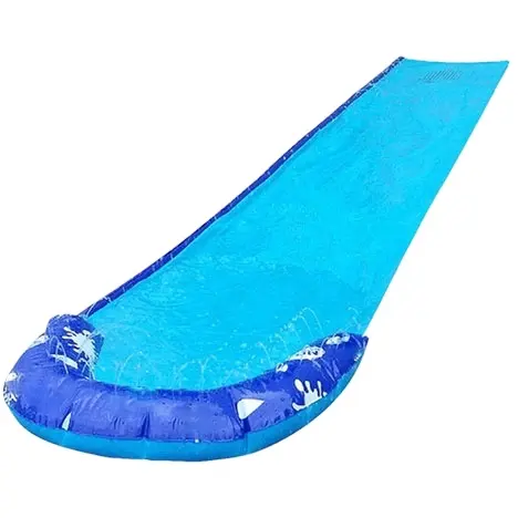 31 Feet Slip and Slide for Races with Heavy-Duty Inflatable lawn yard water slide for children water playing Crash pad