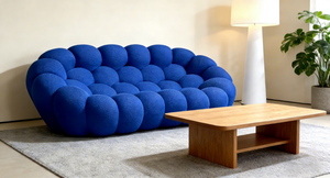 ब्लू बबल सोफा, रचनात्मक डिजाइन सोफे, लक्जरी आधुनिक लिविंग रूम फर्नीचर - Product Image 4