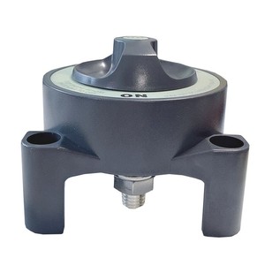 Interrupteur de commande à deux positions avec panneau gris ; Interrupteur de batterie pour bateaux et camping-cars ; Accessoire de quincaillerie <span class=keywords><strong>OLIVER</strong></span> pour yachts et navires - Product Image 2