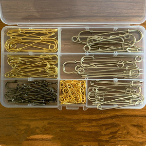 Épingles de sûreté en acier inoxydable robustes grands métiers en métal pour la mode finition or argent géant Durable pour vêtements vêtements - Product Image 3