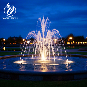 Fontana da Giardino di Alta Qualità Water Crown - Ritmo Acqua e Luce + Suono Rilassante di Scrognolamento per Giardino Esterno - Product Image 5