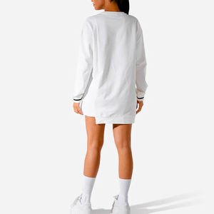 Camicetta da <span class=keywords><strong>donna</strong></span> <span class=keywords><strong>Oversize</strong></span> Casual t-shirt a manica lunga con stampa Logo personalizzata camicetta di felpa personalizzata - Product Image 4