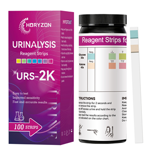 <span class=keywords><strong>Tiras</strong></span> Reactivas de Orina HORYZON para <span class=keywords><strong>Cetonas</strong></span> y Glucosa, 2 Parámetros URS-2K con Certificación, Tira Reactiva para Análisis de Orina - Product Image 1