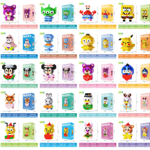 2025 Hete Mini Bouwstenen Cartoon Figuren 3d Puzzel Kinderen Diy Bakstenen Speelgoed Set Plastic Abs Modellen Bouwen Speelgoed Voor Cadeau - Product Image 5