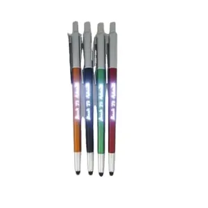 Jcx/caneta brilhante de logotipo personalizada, caneta esferográfica promocional de plástico, preço mais barato e alta qualidade