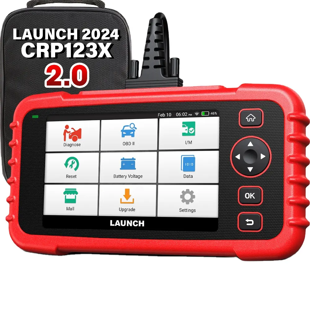 2024 lancio crp123x 2.0 v2.0 aggiornamento crp 123x CRP123 obd2 lettore codice motore scanner per veicoli aggiornamenti gratuiti strumenti di diagnostica per auto