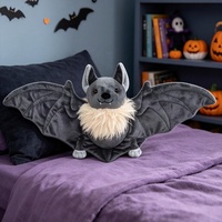 Peluche chauve-souris personnalisée mignonne, jouet en peluche doux pour Halloween, design personnalisé OEM ODM, décoration de fête d'Halloween, vente en gros