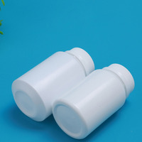 Capsule pharmaceutique en PEHD blanc opaque avec bouchon à vis, 20 ml-200 ml, 30 cc, 50 cc, avec impression sérigraphique pour le stockage de médicaments et de pilules