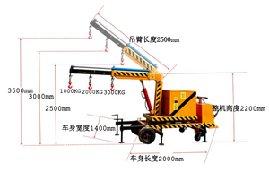 Mini-grue mobile électrique à batterie, hydraulique intégrale, simple et compacte, pour levage d'objets et d'équipements en atelier - Product Image 2