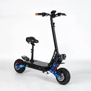 Patinete eléctrico todoterreno de 11 pulgadas para adultos, scooter plegable de fábrica China, 6500W, Popular, barato