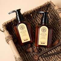Sampo Rambut Profesional Minyak Argan Anti Rontok, Membersihkan Secara Mendalam, Mengontrol Minyak, Berbusa Penuh, Melembapkan, Label Pribadi