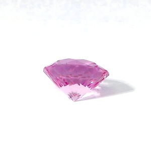 Moissanita, Gema Suelta en Color Rosa, Corte Brillante Redondo, Sintética Creada en Laboratorio, 6.5mm, 1 Quilate, Piedra para Joyería - Product Image 4