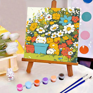 2025 yeni küçük resim Diy numaraları kitleri tarafından çerçeveli kedi boyama boya numaralandırılmış çocuk çocuk için - Product Image 4