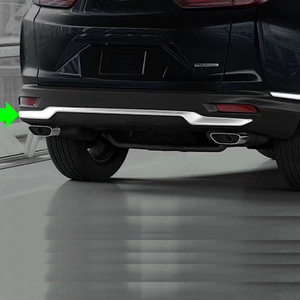 Protector Adhesivo Paragolpes Trasero Cromado Para Volvo XC-60 Facelift 2014-2017 - Acero Inoxidable, Adhesivo Protector Parachoques Trasero