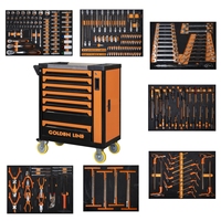 Armoire à outils mobile d'atelier à 7 tiroirs en acier, sur roulettes, capacité 300 kg, personnalisable OEM, avec serrure à clé - 4S Store Car