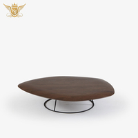 Ensemble table basse de forme irrégulière finition racine brune polie Accent au design unique fabriqué à la main