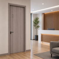 Portes de cuisine et de chambre modernes en MDF anti-rayures de haute qualité, prêtes à être expédiées, portes intérieures contemporaines
