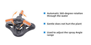 यार्ड के लिए 360 घूर्णन स्वचालित घूर्णन लॉन और गार्डन स्प्रिंकलर - Product Image 3