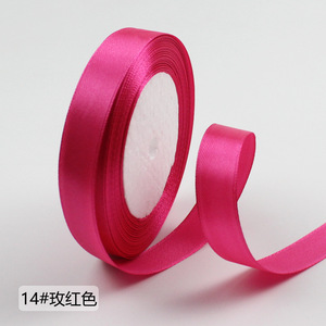 Pita Grosgrain polos ramah lingkungan wajah tunggal Satin rol hadiah Hari Valentine kartu undangan pita rambut bunga - Product Image 4