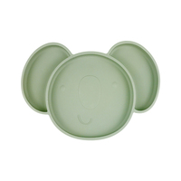 Assiette en silicone pour bébés Assiette facile à nettoyer en forme de koala en silicone écologique Assiette à dîner pour enfants Assiette d'aspiration pour enfants