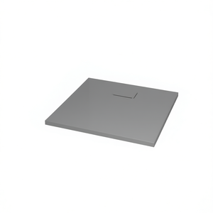 Base de Ducha SMC de 31.5x31.5 Pulgadas, Cuadrada, Gris, Lista para Azulejos, con Drenaje Central - Product Image 1