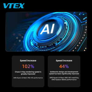 Professional AI Computer 395 16 Core Processor Radeon Graphics 128GB DDR5 RAM <b>2TB</b> SSD Dual USB4 WiFi 7 Workstation VK-M5L New - Product Image 5