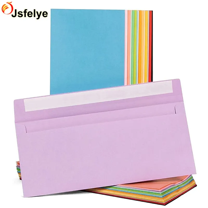 #10 4 1/8 x 9 1/2" Letter Envelopes Self Seal Square Flap Colored Legal Documents Envelopes