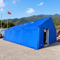 Tente médicale gonflable OEM, imperméable, portable, en tissu Oxford, abri de secours en cas de catastrophe, ouverture automatique rapide, logo et taille personnalisés