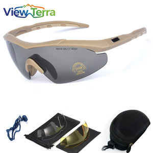 Vente flash - Lunettes tactiques d'extérieur <span class=keywords><strong>3</strong></span> Lends, résistantes au vent et au sable, lunettes de sécurité Gosafety, protection des yeux, ensemble de lunettes tactiques - Product Image 1