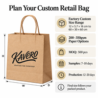 Sacs en papier kraft naturel personnalisés avec poignées torsadées pour l'emballage de boutiques, vente en gros, commandes en gros pour les marques