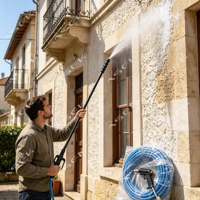 Outil de nettoyage rétractable en fibre de carbone pour usage domestique/Outil de nettoyage à longueur réglable pour usage commercial en cuisine