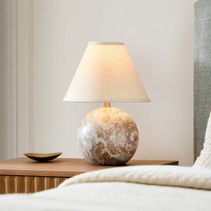 <b>Table</b> <b>Lamp</b> Ceramic <b>Base</b> E27 Bulb <b>Base</b> 220V LED Light Source Switch Control Eco-Friendly Bedroom Living Room Decoration - Product Image 2