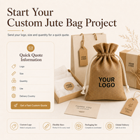 Pochette en toile de jute avec cordon de serrage, sac anti-poussière en jute, pochette à bijoux avec logo personnalisé, différentes tailles, emballage cadeau en gros