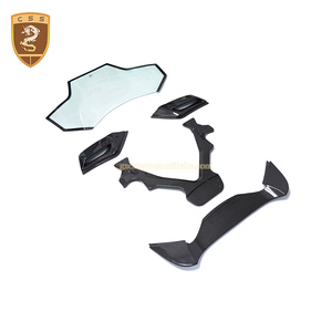 Capot arrière transparent de style Cap-isto, pièces automobiles parfaites pour Ferrari 488GTB avec fibre de carbone sèche texturée plate 3K + verre - Product Image 6