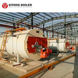 Bas tube de feu de style horizontal pour l'usage industriel pour l'Asie chaudière à gaz de 8 tonnes pleine structure inverse humide de chambre de flamme - Product Image 5