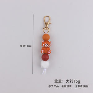 Llavero <span class=keywords><strong>de</strong></span> Oso <span class=keywords><strong>de</strong></span> Silicona Hecho a <span class=keywords><strong>Mano</strong></span> <span class=keywords><strong>de</strong></span> <span class=keywords><strong>Shein</strong></span> Cross-Border, Pequeño Colgante <span class=keywords><strong>de</strong></span> Joyería para Bolso - Product Image 4