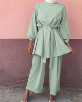 HANO 2023 Nouveauté Livraison Gratuite Vente en Gros Vêtements Islamiques Turcs pour Femmes Ensemble Décontracté Musulman Vêtements Décontractés pour Femmes Ensemble Abaya