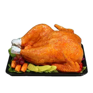 3D Pu Pvc Simulation Food Model Fake Plastic Fried Chicken Chop Goose Food Display Photography Props Turkey