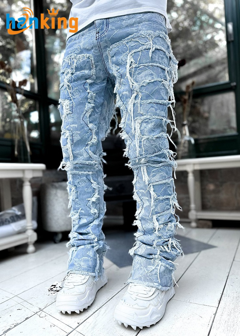 Imprimé Bleu