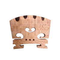 2pcs Violin Bridge 4/4 Full Size Fine Grade Maple Violin Parts Music Instrument Replacement with G-D-A-E String U-Groove