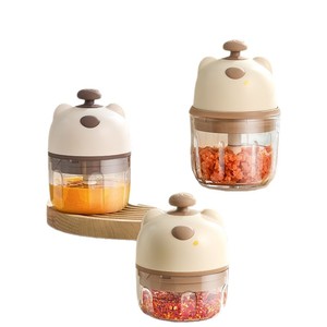 MoliJ8Y – mixeur électrique pour aliments pour bébés, avec design en forme d'ours, pour la préparation de purée pour nourrissons, grande capacité, facile à nettoyer, anti-éclaboussures - Product Image 2