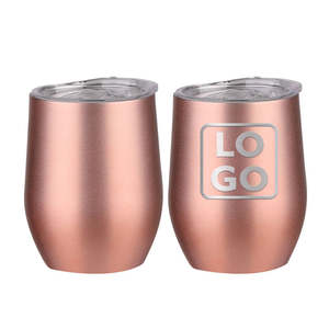 12OZ/50Pack Wine Tumbler Glasses with Lid -Double Wall Vacuum Stainless Steel Travel Tumbler <b>Mug</b> Insulated Wine Cup for,Coffee - Product Image 6