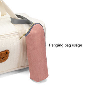 Bolsa Térmica Aislante para Biberones, para Colgar en el Cochecito, Portátil, para Leche en Polvo, con Ganchos, Bolsa para Pañales, Artículos Esenciales de Viaje para Mamá - Product Image 4