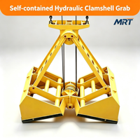 Grappin hydraulique grande capacité à télécommande sans fil pour déchargement de charbon, calcaire, gypse et ciment en usine